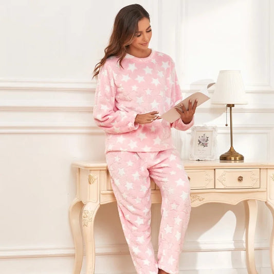 Free Shipping Pyjamas Femme Pjs Pj Pajamas for Women Sets Lounge Wear Two Piece Set Women Clothing