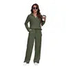 Free Shipping Wholesale Custom Women Sleepwear Set 2 Piece Home Wear Long Sleeve Lounge Wear