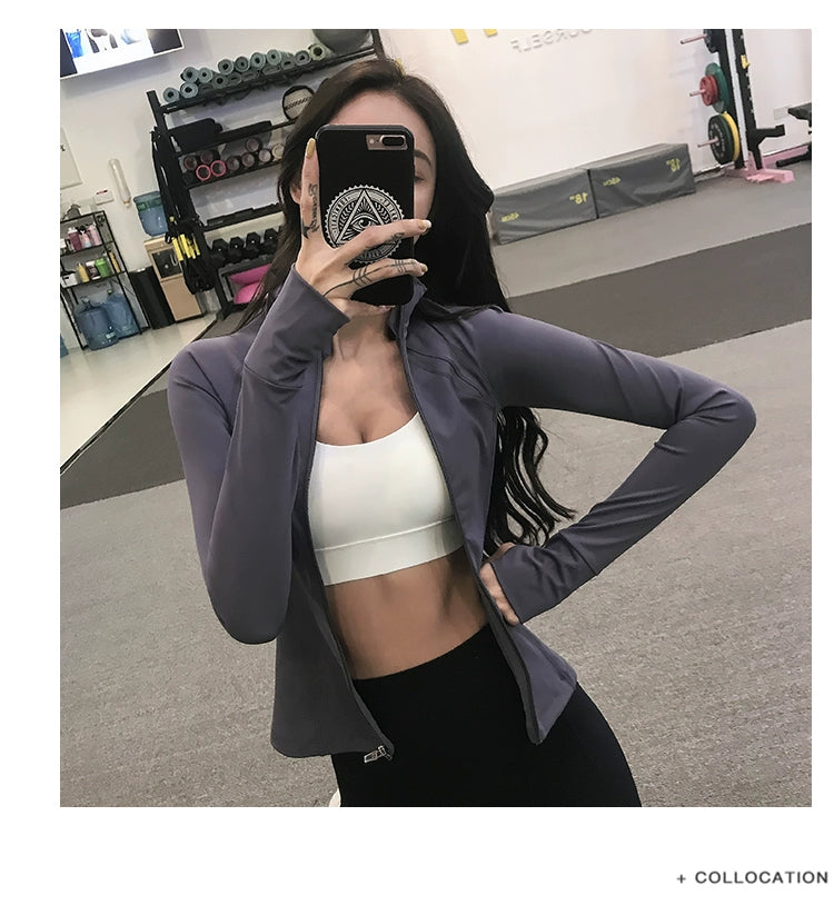 Fitness Girl Slimming Thin Yoga Clothes Sports Outwear