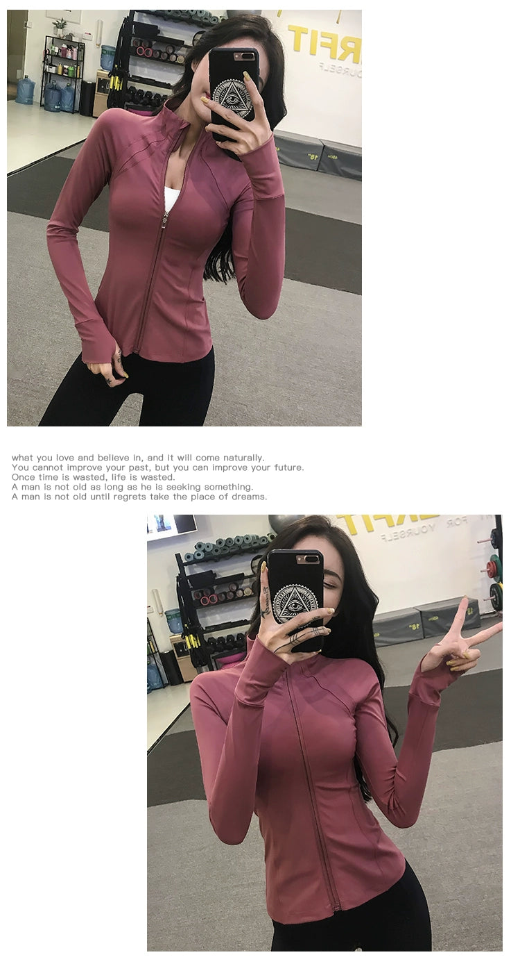 Fitness Girl Slimming Thin Yoga Clothes Sports Outwear