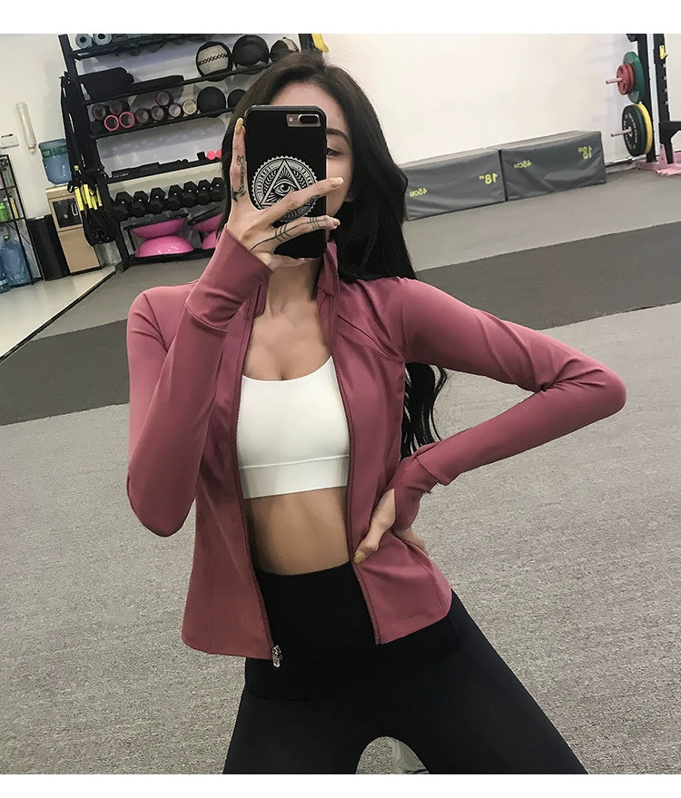 Fitness Girl Slimming Thin Yoga Clothes Sports Outwear