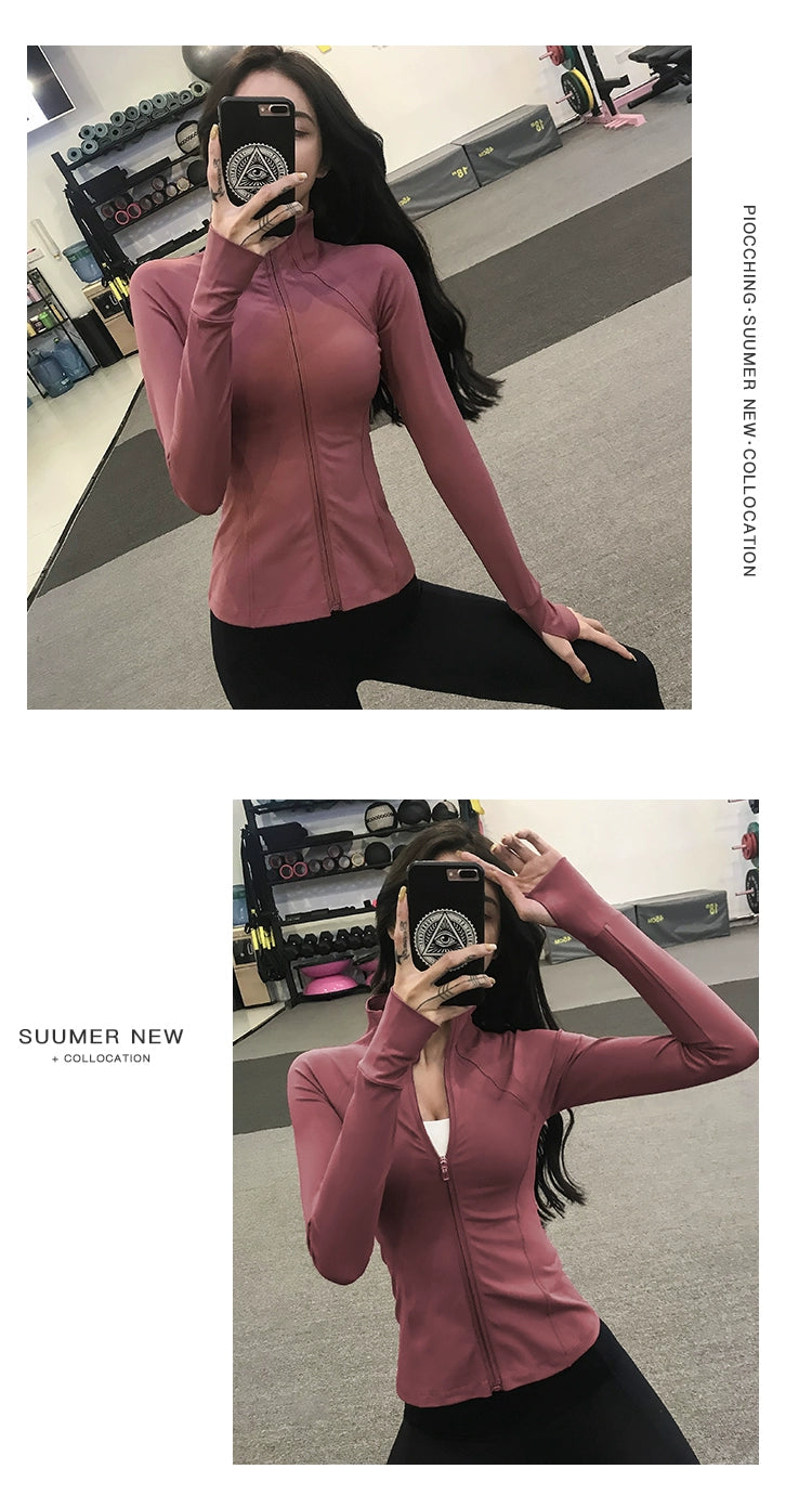 Fitness Girl Slimming Thin Yoga Clothes Sports Outwear