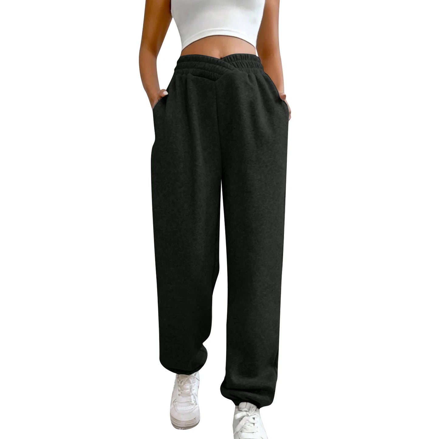 Women s High Waist Yoga Leggings with Side Pockets Tummy Control Workout Pants Running Tights Active Wear Leggings