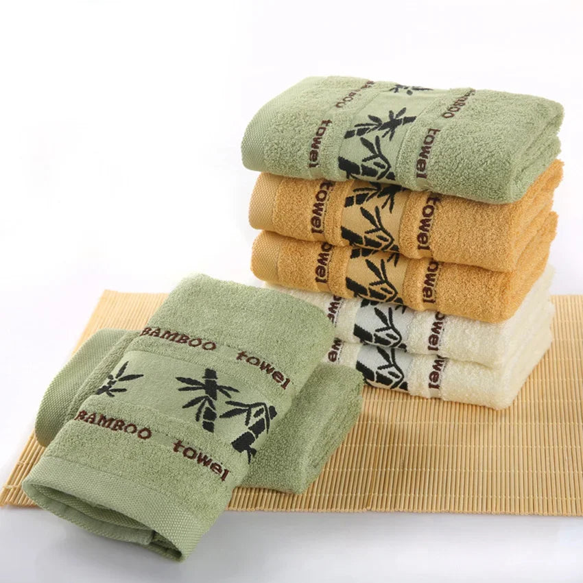 Bamboo Fiber Towels Set Home Bath Towels for Adults Face Towel Thick Absorbent Luxury Bathroom Towels Toalha De Praia