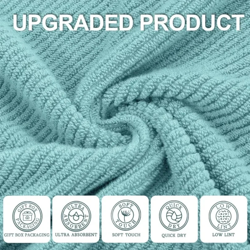 100% Cotton | Lightweight | Thick | Soft, Quick Dry Towels, Bath Towels Set of 6 Large, 2 Bath 30"x56", 2 Hand 18"x28"