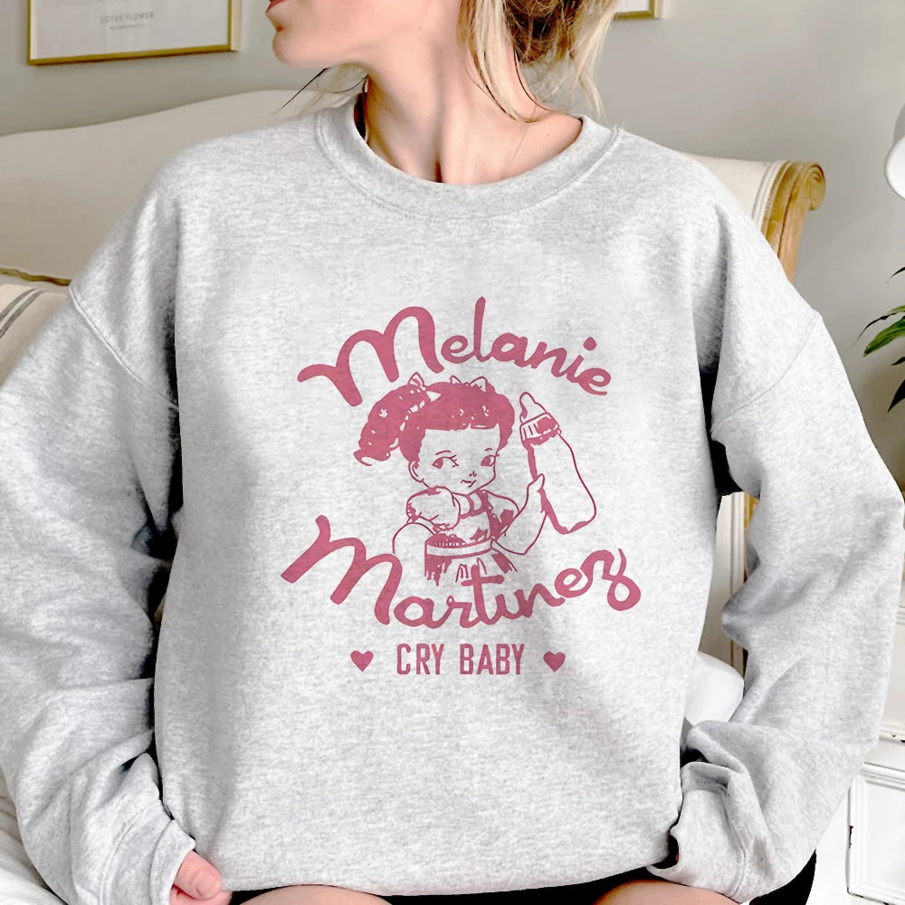 Melanie Martinez Cry Baby hoodie manga funny streetwear athleisure pattern casual wear girl sweatshirts hoddie funny patterned