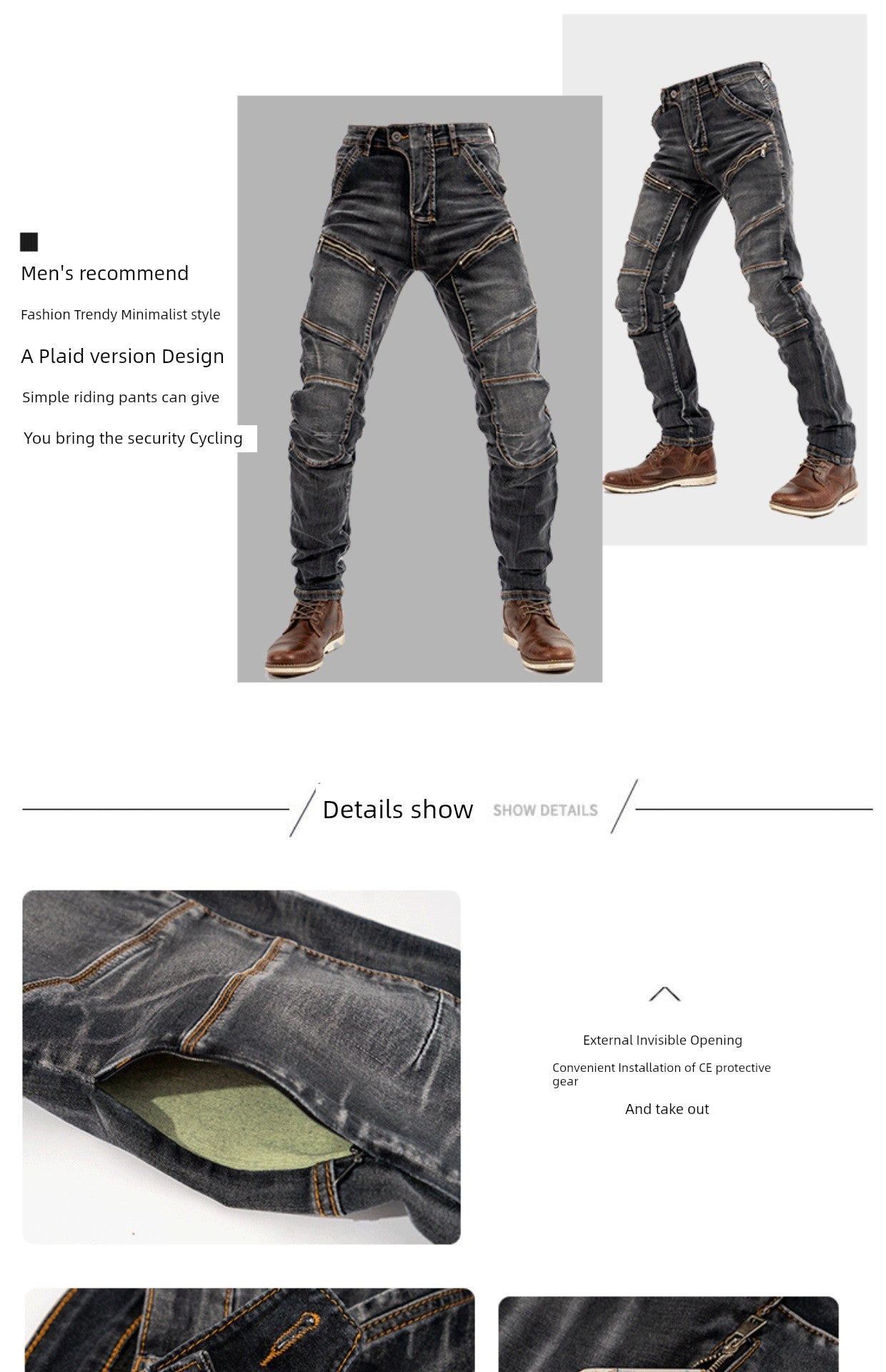 Moto Pants Kevlar Men's and Women's High-Elastic Motorcycle