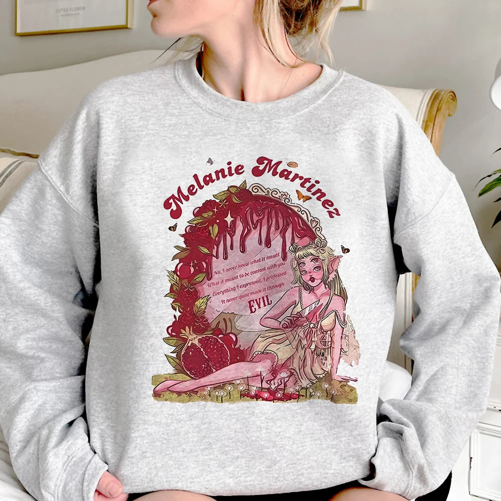 Melanie Martinez Cry Baby hoodie manga funny streetwear athleisure pattern casual wear girl sweatshirts hoddie funny patterned
