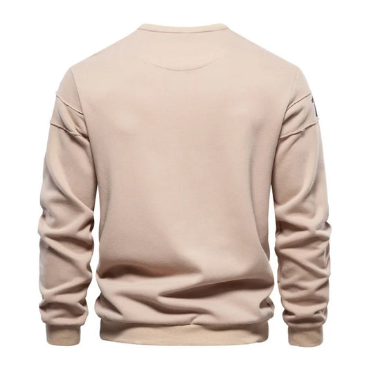 New Autumn Men O-neck Printed Pullovers Loose Sweatshirts High Quality Male Outwear Casual Sweatshirts EU Size Men's Clothing 2