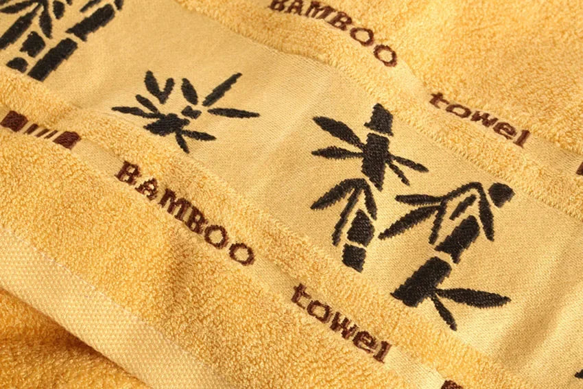 Bamboo Fiber Towels Set Home Bath Towels for Adults Face Towel Thick Absorbent Luxury Bathroom Towels Toalha De Praia
