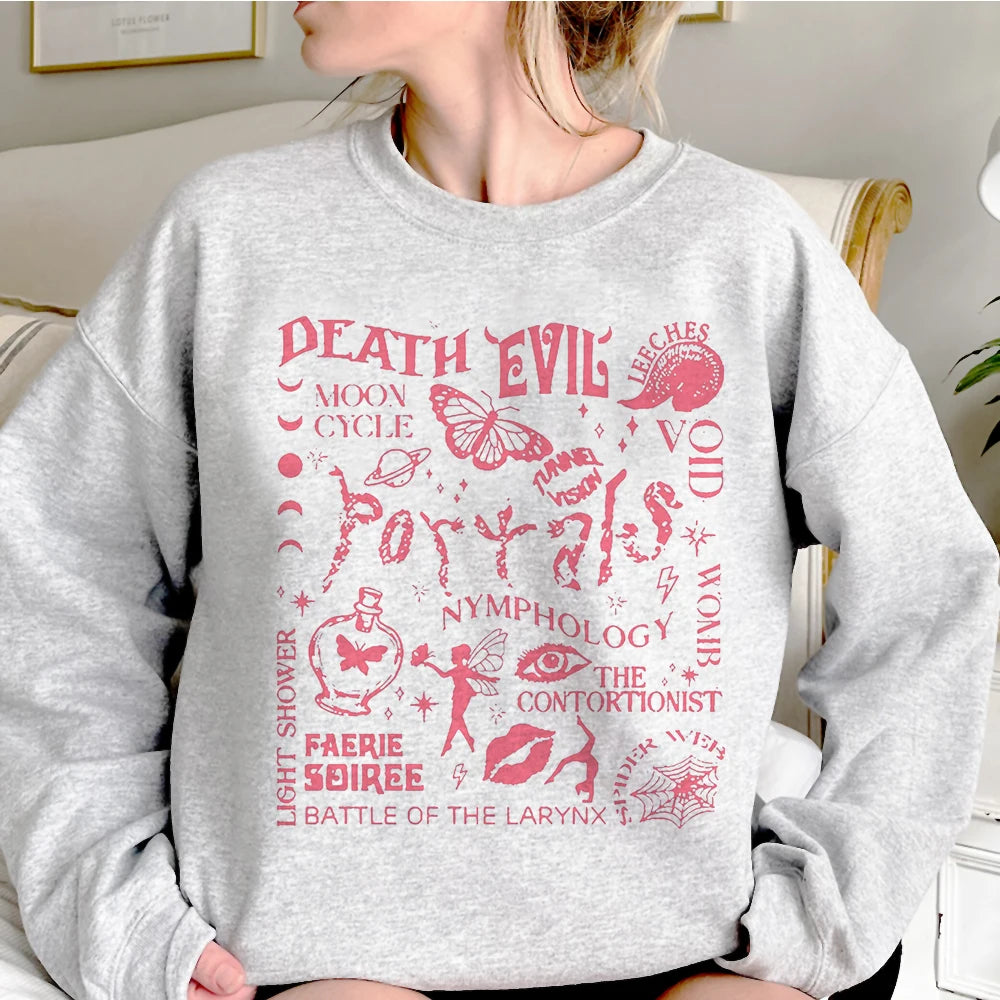 Melanie Martinez Cry Baby hoodie manga funny streetwear athleisure pattern casual wear girl sweatshirts hoddie funny patterned