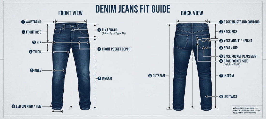 The Complete Denim Fit & Sizing Guide: How to Find Your Perfect Pair of Jeans