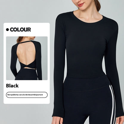 Long Sleeve Yoga Wear With Chest Pad Sports