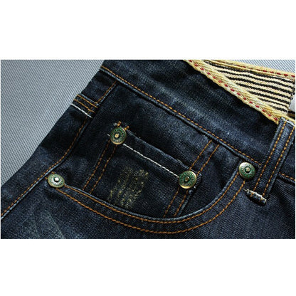 Beach shorts men's denim shorts
