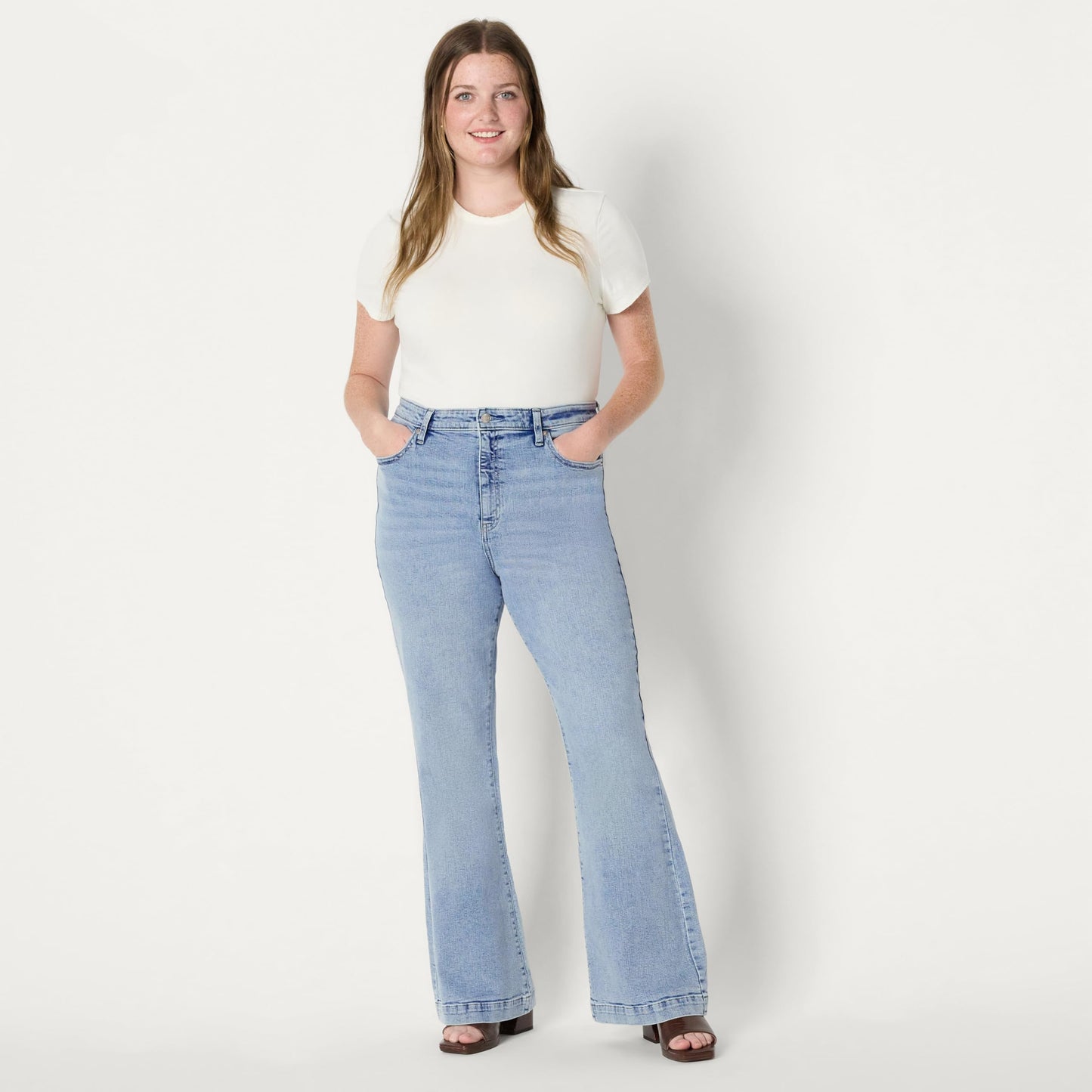 Women's High Stretch High-Rise Flare Jean