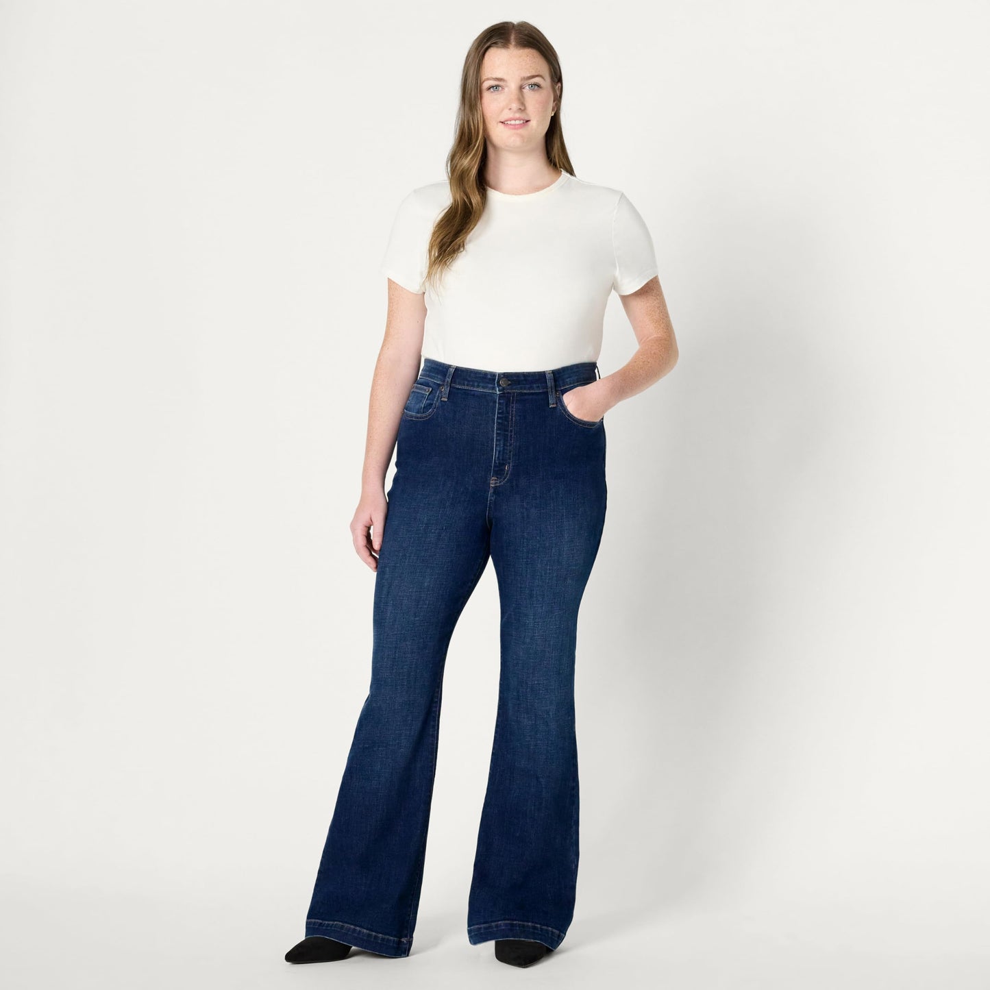 Women's High Stretch High-Rise Flare Jean