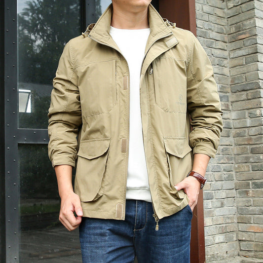 Mountaineering Hooded Jacket Men's Casual Jacket Outdoor