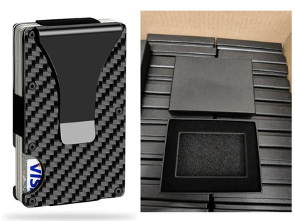 RFID Blocking Aluminium Card Holder/Smart Metal Slim Men Wallets/Minimalist Aluminum Wallet