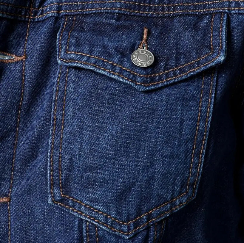 Men Light Blue Denim Jackets Slim Casual Denim Coats New Male High Quality Cotton Thicker Winter Jean Jackets Warm Coats XS-6XL