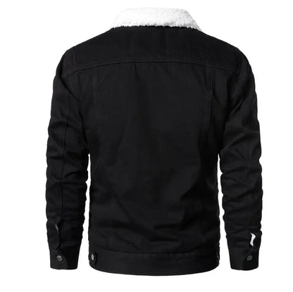 Men Light Blue Denim Jackets Slim Casual Denim Coats New Male High Quality Cotton Thicker Winter Jean Jackets Warm Coats XS-6XL
