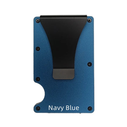 RFID Blocking Aluminium Card Holder/Smart Metal Slim Men Wallets/Minimalist Aluminum Wallet