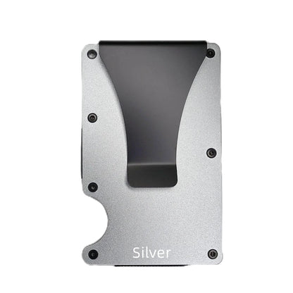 RFID Blocking Aluminium Card Holder/Smart Metal Slim Men Wallets/Minimalist Aluminum Wallet