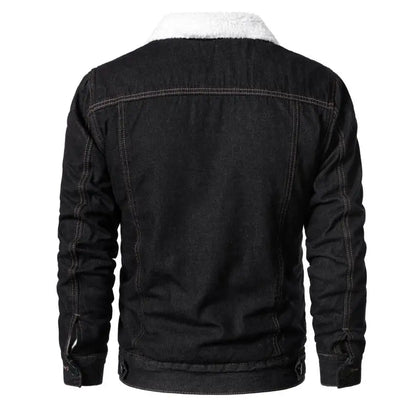 Men Light Blue Denim Jackets Slim Casual Denim Coats New Male High Quality Cotton Thicker Winter Jean Jackets Warm Coats XS-6XL