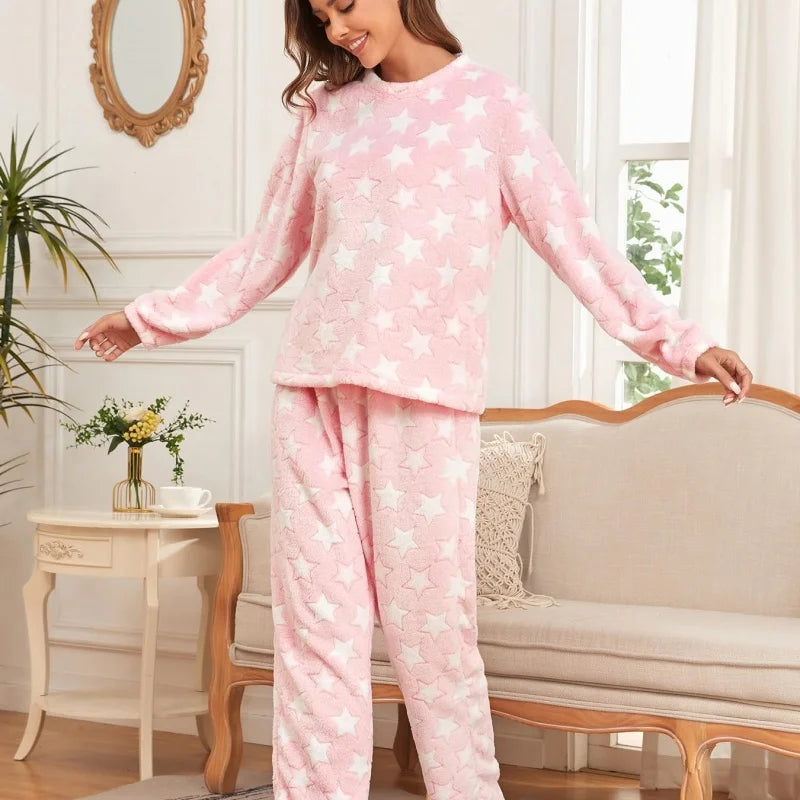 Free Shipping Pyjamas Femme Pjs Pj Pajamas for Women Sets Lounge Wear Two Piece Set Women Clothing