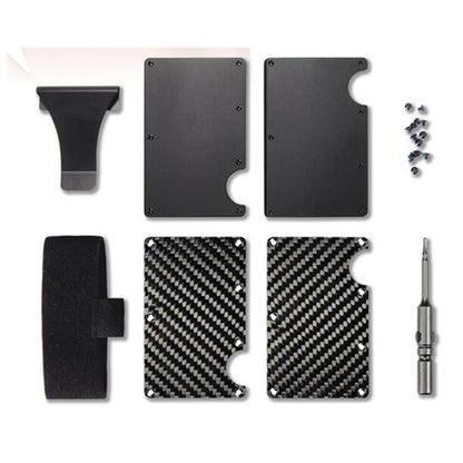 RFID Blocking Aluminium Card Holder/Smart Metal Slim Men Wallets/Minimalist Aluminum Wallet