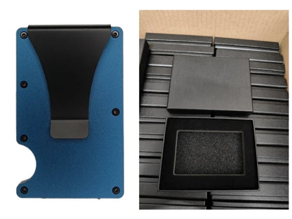 RFID Blocking Aluminium Card Holder/Smart Metal Slim Men Wallets/Minimalist Aluminum Wallet