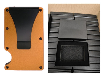 RFID Blocking Aluminium Card Holder/Smart Metal Slim Men Wallets/Minimalist Aluminum Wallet
