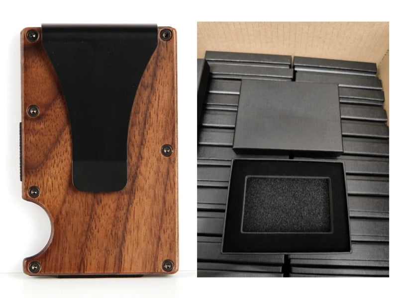 RFID Blocking Aluminium Card Holder/Smart Metal Slim Men Wallets/Minimalist Aluminum Wallet