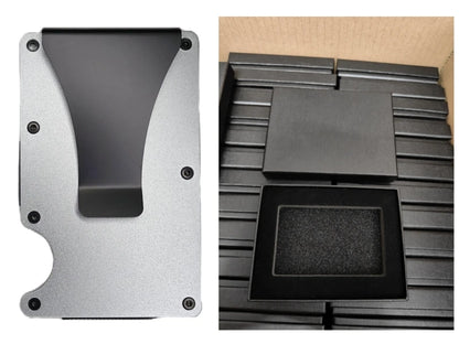 RFID Blocking Aluminium Card Holder/Smart Metal Slim Men Wallets/Minimalist Aluminum Wallet