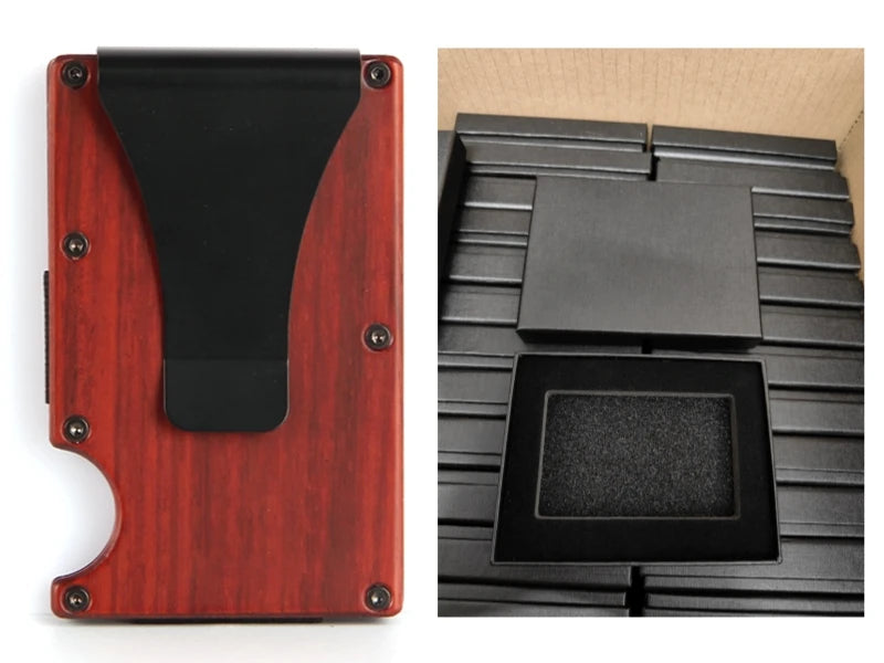 RFID Blocking Aluminium Card Holder/Smart Metal Slim Men Wallets/Minimalist Aluminum Wallet