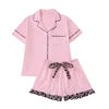 Free Shipping Lounge Wear for Women Polyester Spandex Sleepwear Printed Sleepwear