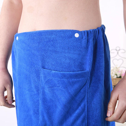 Man Wearable Magic BF Bath Towel with Pocket Soft Swimming Beach Bath Towel Blanket Male Shower Skirt sport Gym Towels Sheet Set