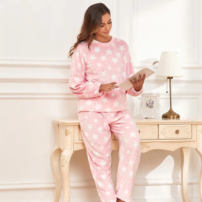Free Shipping Pyjamas Femme Pjs Pj Pajamas for Women Sets Lounge Wear Two Piece Set Women Clothing
