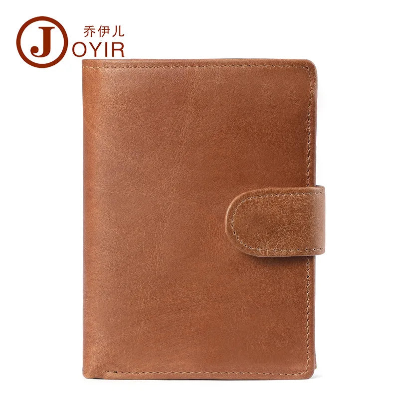 Genuine Leather Men Wallets Premium Product Real Cowhide RFID Wallets for Man Short Black Wallet Portefeuille Homme