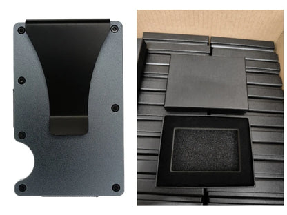 RFID Blocking Aluminium Card Holder/Smart Metal Slim Men Wallets/Minimalist Aluminum Wallet