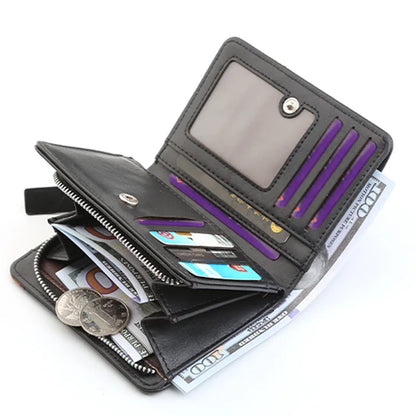 New Style Men Wallets PU Leather Handmade Card Holder Bags High-capacity Multi Functions Wallets