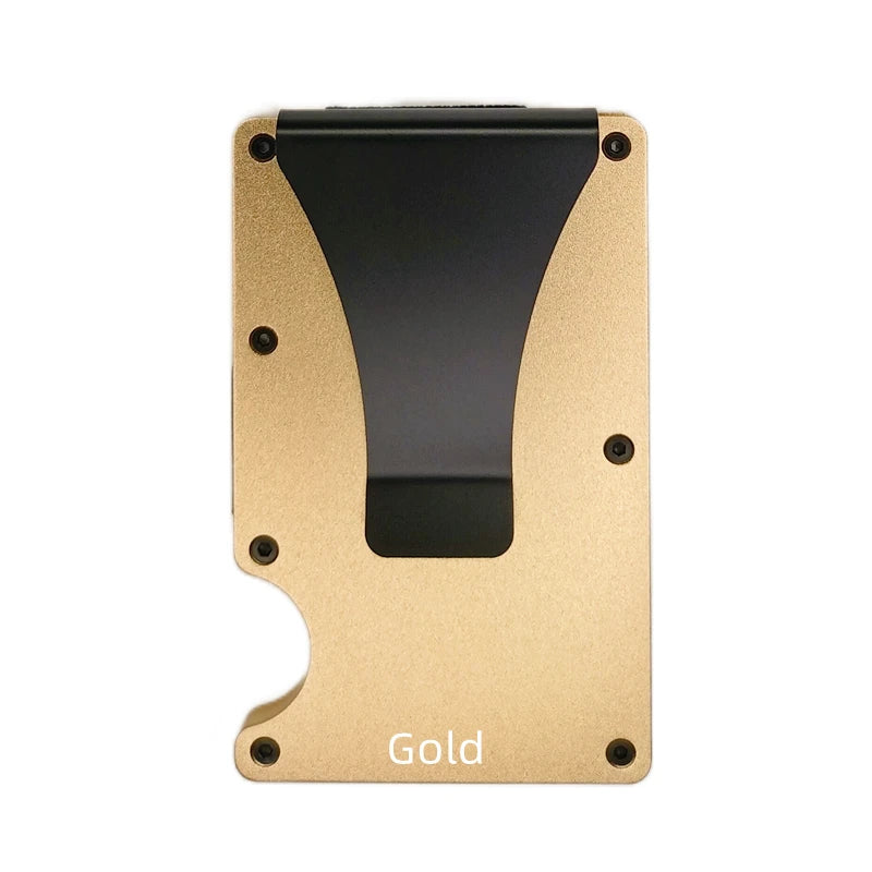 RFID Blocking Aluminium Card Holder/Smart Metal Slim Men Wallets/Minimalist Aluminum Wallet