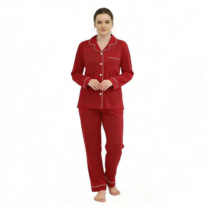 Luxury pink Pajamas for Women Set 2 Piece Set Women Custom Cotton Lounge Wear