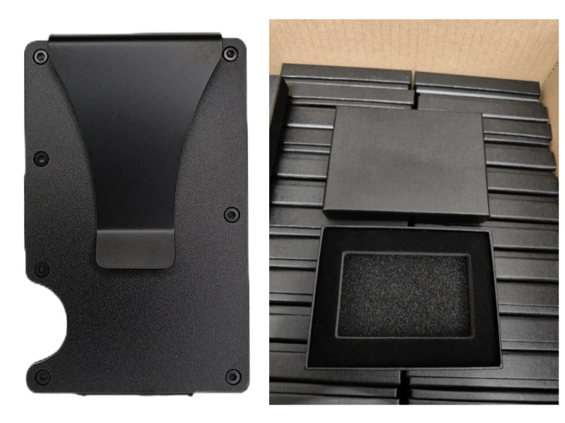 RFID Blocking Aluminium Card Holder/Smart Metal Slim Men Wallets/Minimalist Aluminum Wallet