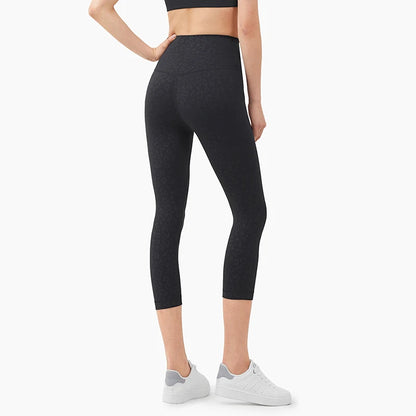 Vnazvnasi Hot Sale New Arrival Skin-Friendly Female Yoga Leggings Solid Color High Waist Outside Running Pants Calf-Length