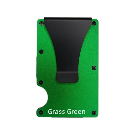 RFID Blocking Aluminium Card Holder/Smart Metal Slim Men Wallets/Minimalist Aluminum Wallet