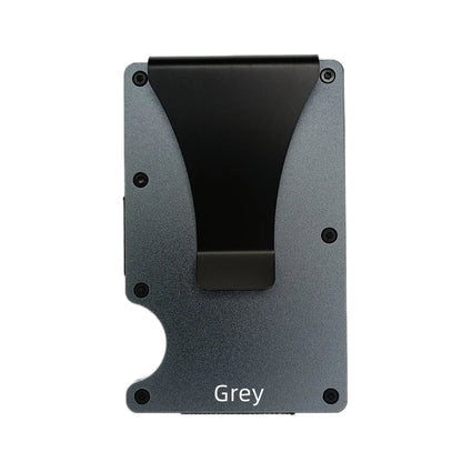 RFID Blocking Aluminium Card Holder/Smart Metal Slim Men Wallets/Minimalist Aluminum Wallet