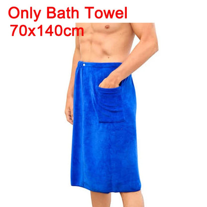 Man Wearable Magic BF Bath Towel with Pocket Soft Swimming Beach Bath Towel Blanket Male Shower Skirt sport Gym Towels Sheet Set