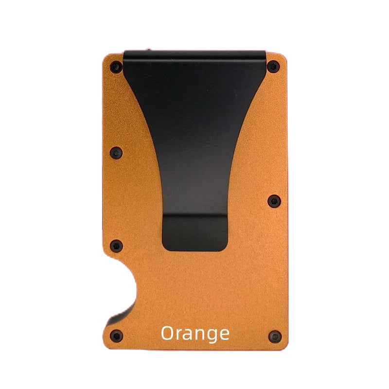 RFID Blocking Aluminium Card Holder/Smart Metal Slim Men Wallets/Minimalist Aluminum Wallet