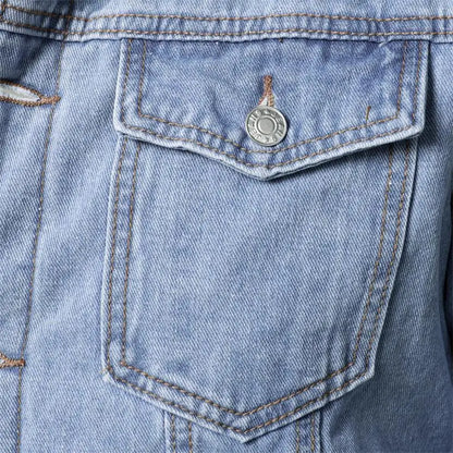 Men Light Blue Denim Jackets Slim Casual Denim Coats New Male High Quality Cotton Thicker Winter Jean Jackets Warm Coats XS-6XL