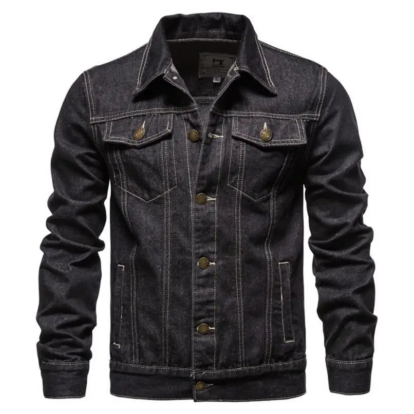 Men Light Blue Denim Jackets Slim Casual Denim Coats New Male High Quality Cotton Thicker Winter Jean Jackets Warm Coats XS-6XL